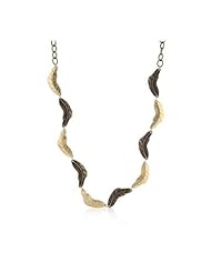 Vintage Leaf Tutone Necklace