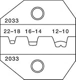 Paladin Tools 2033 CrimpALL 1300/8000 Series Die For Open Barrel Non-Insulated Terminals