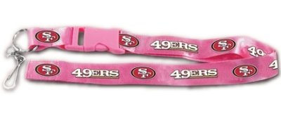 NFL San Francisco 49ers Lanyard, Pink