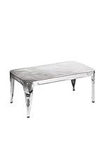 Metal Loft Mesa De Café Aviator Plateado