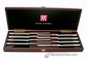 J.A. Henckels S.O.S. 8-Piece Stainless-Steel Steak Knife Set in Wood Gift Box