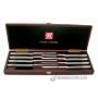 J.A. Henckels S.O.S. 8-Piece Stainless-Steel Steak Knife Set in Wood Gift Box