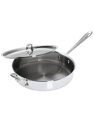 All-Clad Stainless 3-Quart Saute Pan with Lid by 