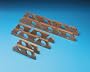 AFI 60612 Fishing Rod 2-Piece Storage Rack (4-Rod, Teak)