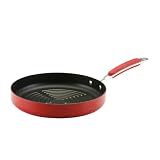  : KitchenAid Gourmet Fundamentals Hard-Based Porcelain 11-Inch Deep Round Grill, Red