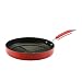 KitchenAid Gourmet Fundamentals Hard-Based Porcelain 11-Inch Deep Round Grill, Red