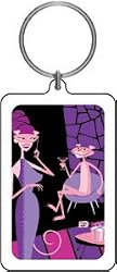 Pink Panther 'Seated' Lucite Key Chain