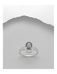 CZ Ring In 92.5 Sterling Silver