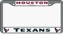 Houston Texans NFL Chrome License Plate Frame