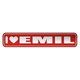 I LOVE EMIL  STREET SIGN NAME