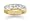 2.10 Princess Cut Channel band in 18k Yellow Gold