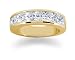 2.10 Princess Cut Channel band in 18k Yellow Gold