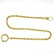 Pocket Watch Chain Fob Rope Link Design Gold-Tone 14