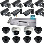 CCTV Video Security Package System, 16 Channel Network DVR H.264