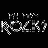 Youth T-Shirt : My Mom Rocks - Embellished Rhinestone Design for Daughter