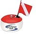 Seemann Signalboje. mit Lampenhalter und alpha Flagge