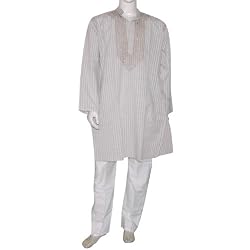 Casual Dress Adult Exotic Dresses Embroidered Kurta Pajama Long Sleeve Chest : 40 (chgkp142)