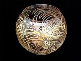 Fireworks Design - Hand Painted - 19 oz. Bubble Ball with candle