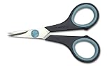 Mundial BP1868-1 CushionSoft 4 1/4" Embroidery Scissors, Blue/Lt. Blue Handle