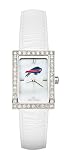 Buffalo Bills Ladies Allure Watch White Leather Strap