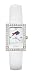 Buffalo Bills Ladies Allure Watch White Leather Strap