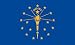 Valley Forge Nylon Indiana State Flag, measures 3-Foot x 5-Foot