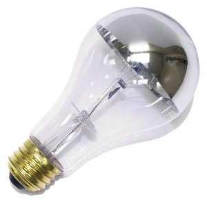 Halco 101180 A19CL60/SB Silver Bowl Light Bulb