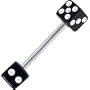 Black Dice Tongue Ring