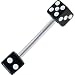 Black Dice Tongue Ring