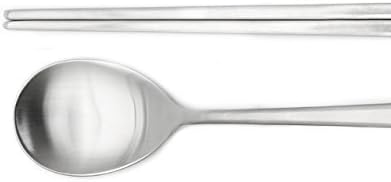 Modern Stainless Steel Spoon and Chopsticks, 1 Set