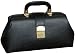 Black Leather Specialist Bags With Brass Fittings: 12