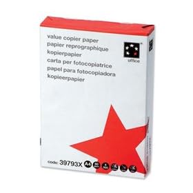 5 Star Office Value Copier Paper Multifunctional Ream-Wrapped 80gsm A4 White - 1 Ream of 500 sheets (Pack of 1)