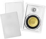 Bic America VK6W 6.5-Inch 2-Way Kevlar Series In-Wall Speakers With Pivoting Tweeter