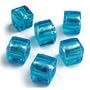 Artistrywear Art Glass Beads-Blue Cubes 6/Pkg