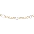 Two Tone Circle Link Chain Bracelet