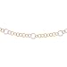 Two Tone Circle Link Chain Bracelet
