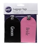WILTON BRIDE GROOM LUGGAGE TAG 1004-1498 EACH
