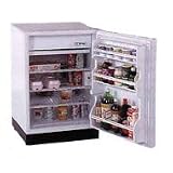 Summit BI540L 24 Built-in Compact Refrigerator with 5.3 cu. ft. Capacity, Adjustable Shelves, Manual Defrost Freezer and Stainless Steel Frame: White with Front Lock