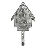 Tin Woodsman Pewter Lightweight Hook, Set of 3 Hooks, Solid Pewter, Made in USA (House)