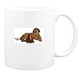 Mug with resting, hound, pair, dog, saint, bernard