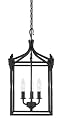 World Imports Lighting 61403-42 Hastings 3-Light Lantern, Rust
