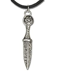 Athame Knife Sterling Silver Pendant Necklace