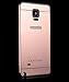 Samsung Note 4 Case,Double-Lin Ultra-thin Luxury Aluminum Metal Mirror PC Back Case Cover for Samsung Galaxy Note 4 N910 (Rose gold)