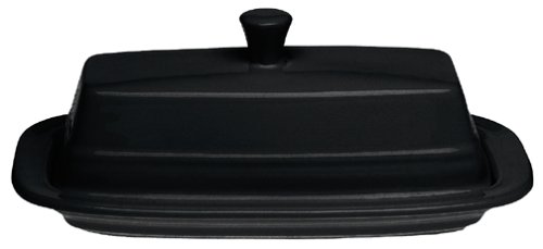 Fiesta Black 494 7-Inch Covered Butter Dish