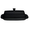 Fiesta 2-Piece Covered Butter, Black