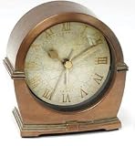 Infinity Instruments Tarnished Copper Metal Alarm Clock