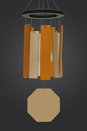 Goose Rocks Designs Rockport-o Handcrafted Stained Glass Wind Chime