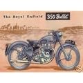 S1843 SMALL ROYAL ENFIELD 350 BULLET MOTORBIKE METAL ADVERTISING WALL SIGN RETRO ART