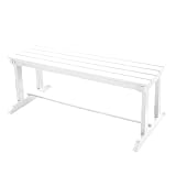 Backless Bench - White