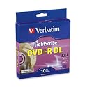 Verbatim 96689 8.5GB 8X LightScribe DVD+R DL (10pk Spindle Box)